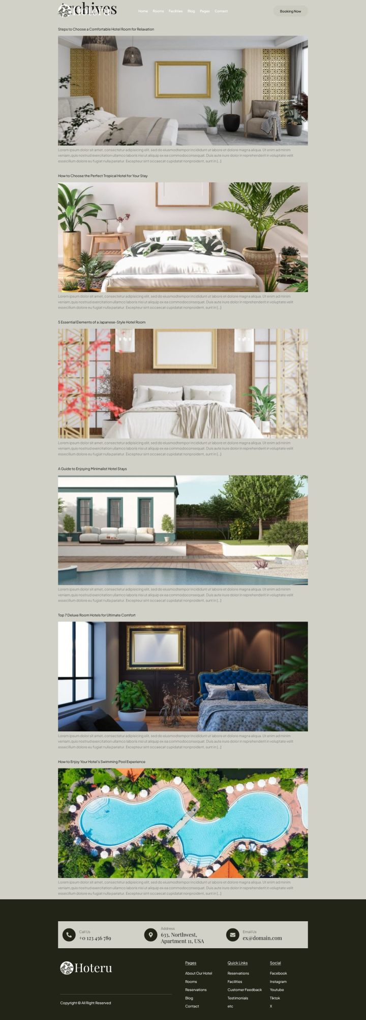 WordPress шаблон ThemeForest Hoteru