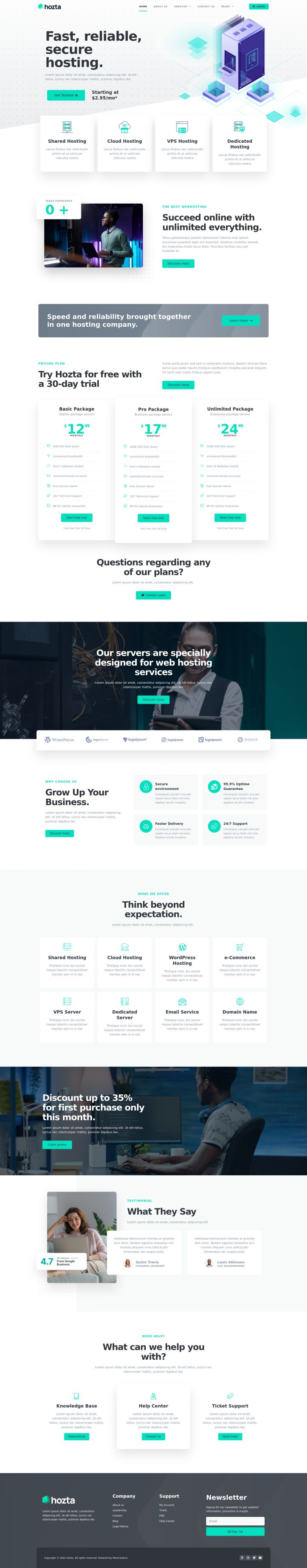 WordPress шаблон ThemeForest Hozta