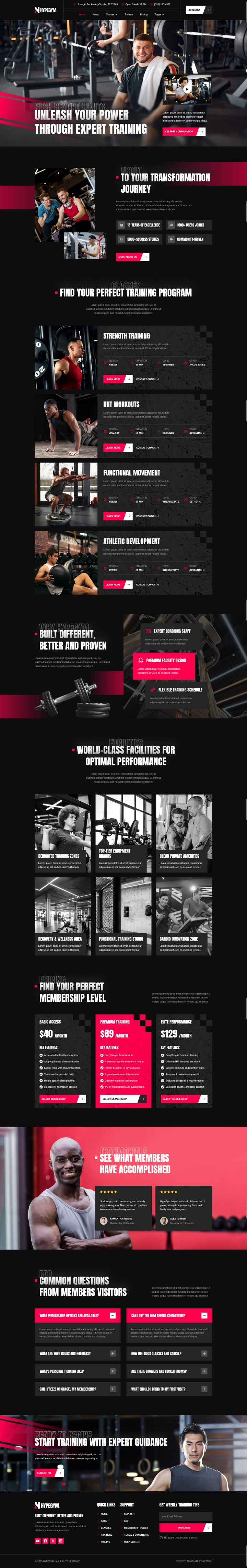 WordPress шаблон ThemeForest Hypegym