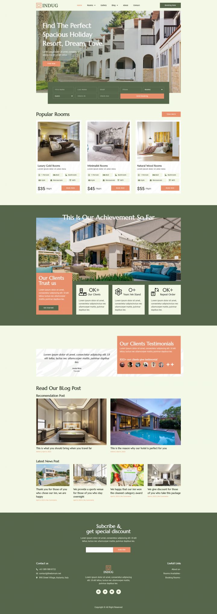 WordPress шаблон ThemeForest Indug