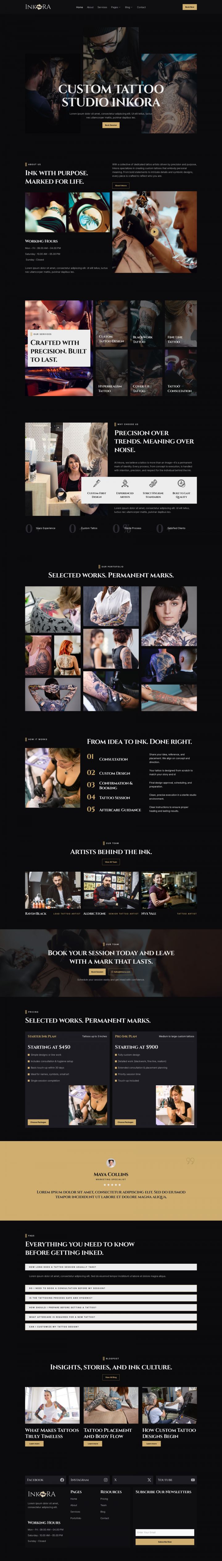 WordPress шаблон ThemeForest Inkora