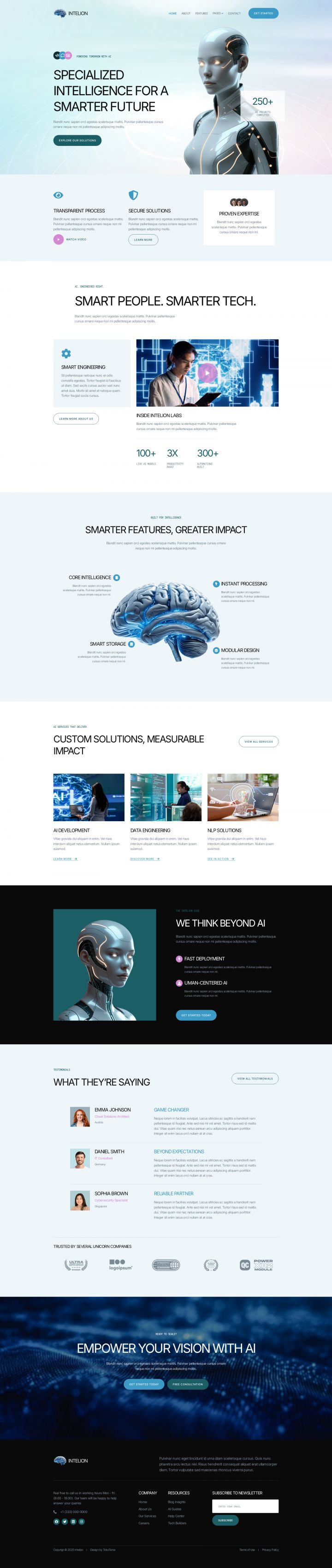 WordPress шаблон ThemeForest Intelion
