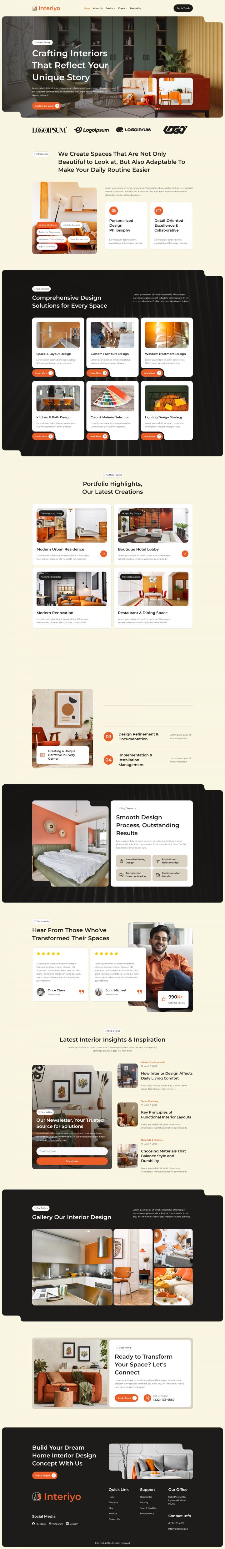 WordPress шаблон ThemeForest Interiyo