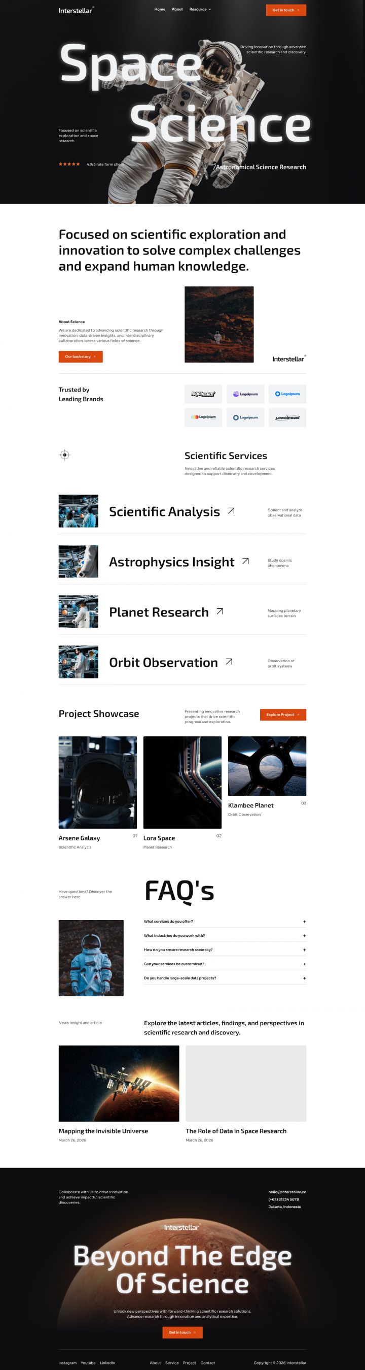 WordPress шаблон ThemeForest Interstellar