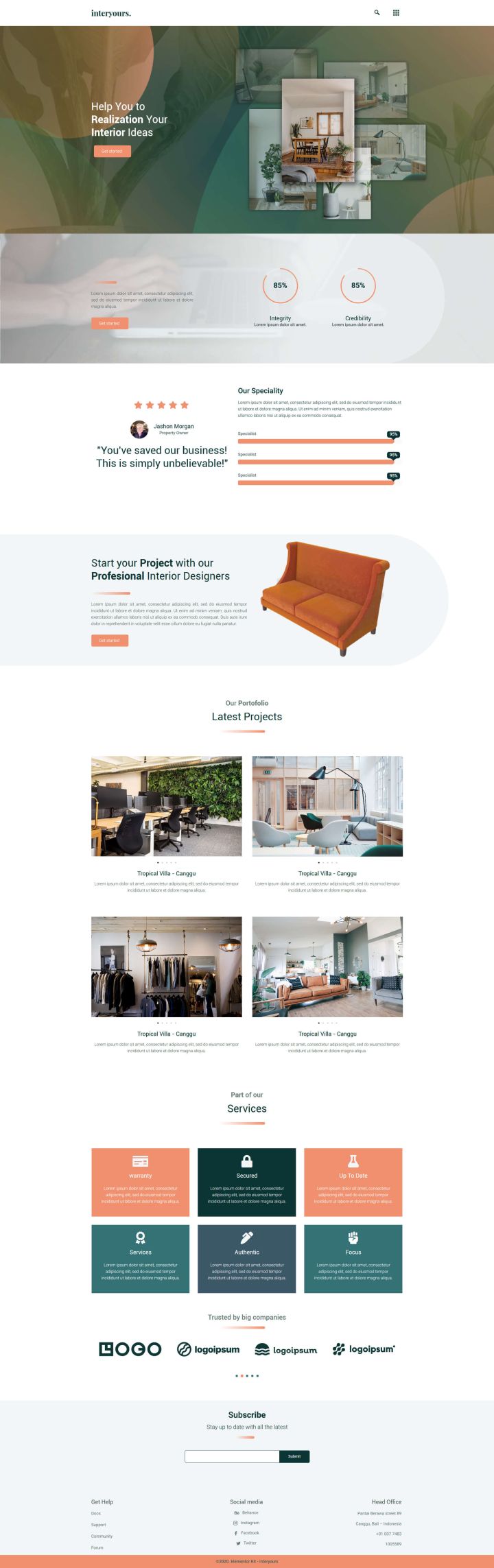 WordPress шаблон ThemeForest Interyours
