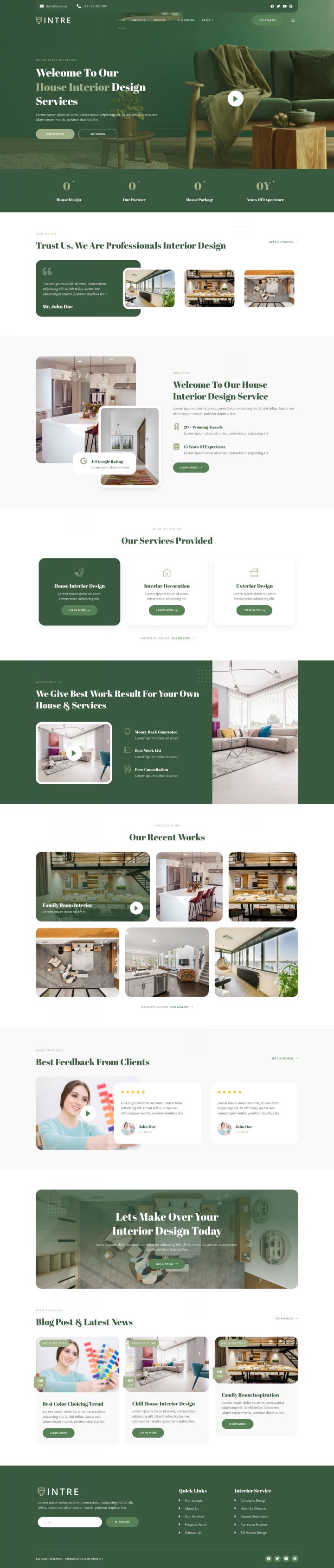 WordPress шаблон ThemeForest Intre