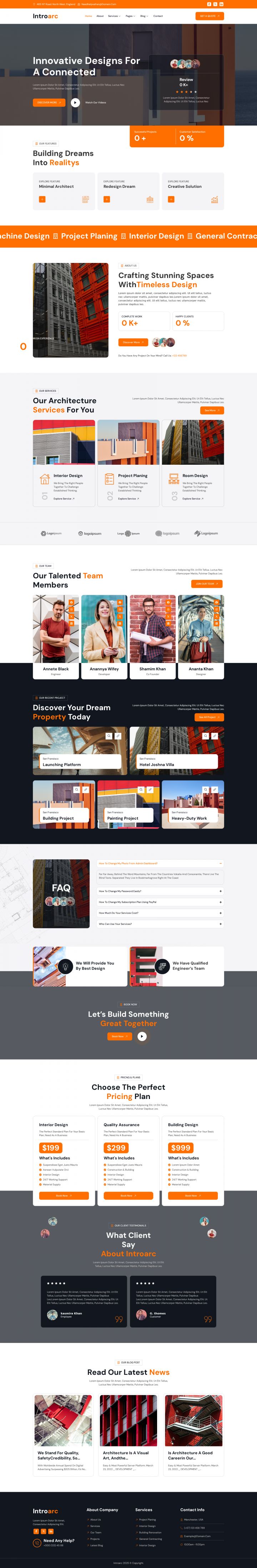 WordPress шаблон ThemeForest Introarc