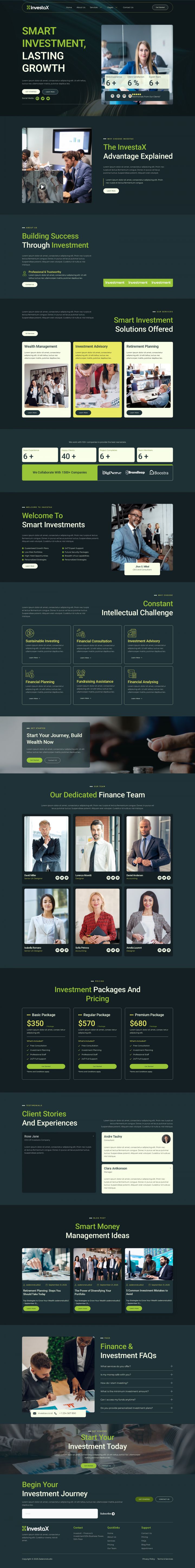 WordPress шаблон ThemeForest InvestaX