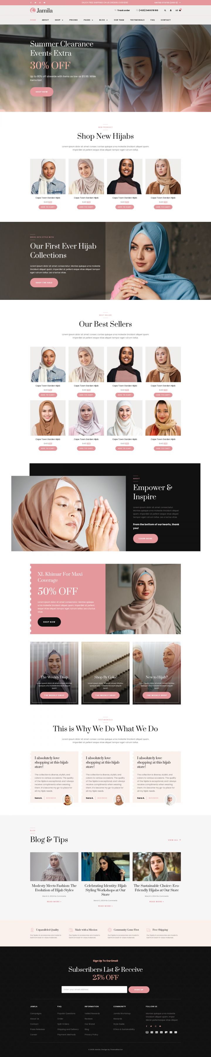 WordPress шаблон ThemeForest Jamila