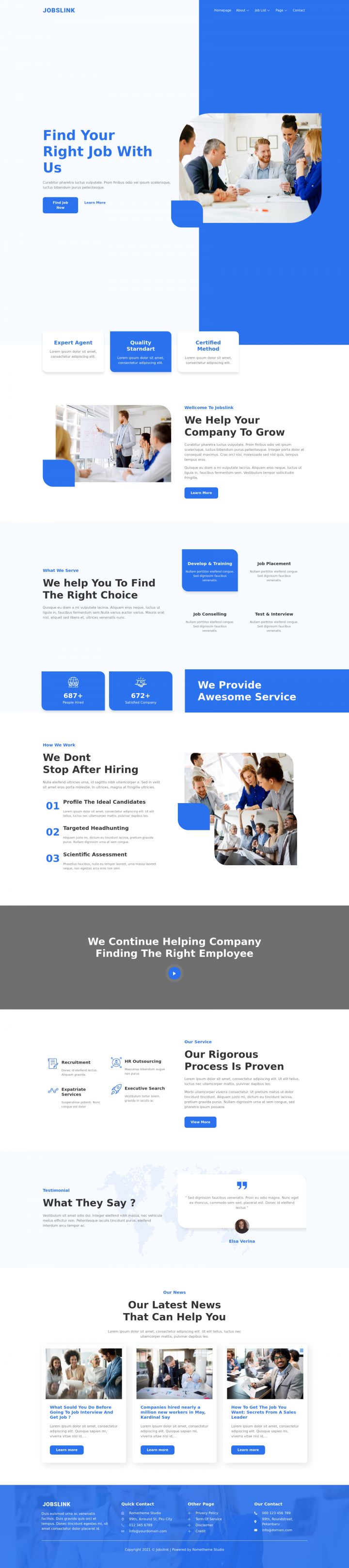 WordPress шаблон ThemeForest Jobslink