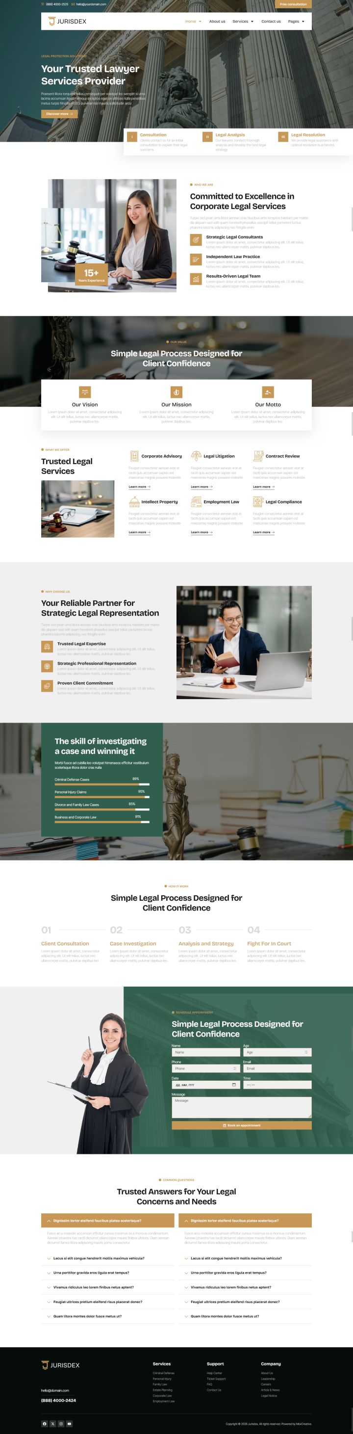 WordPress шаблон ThemeForest Jurisdex