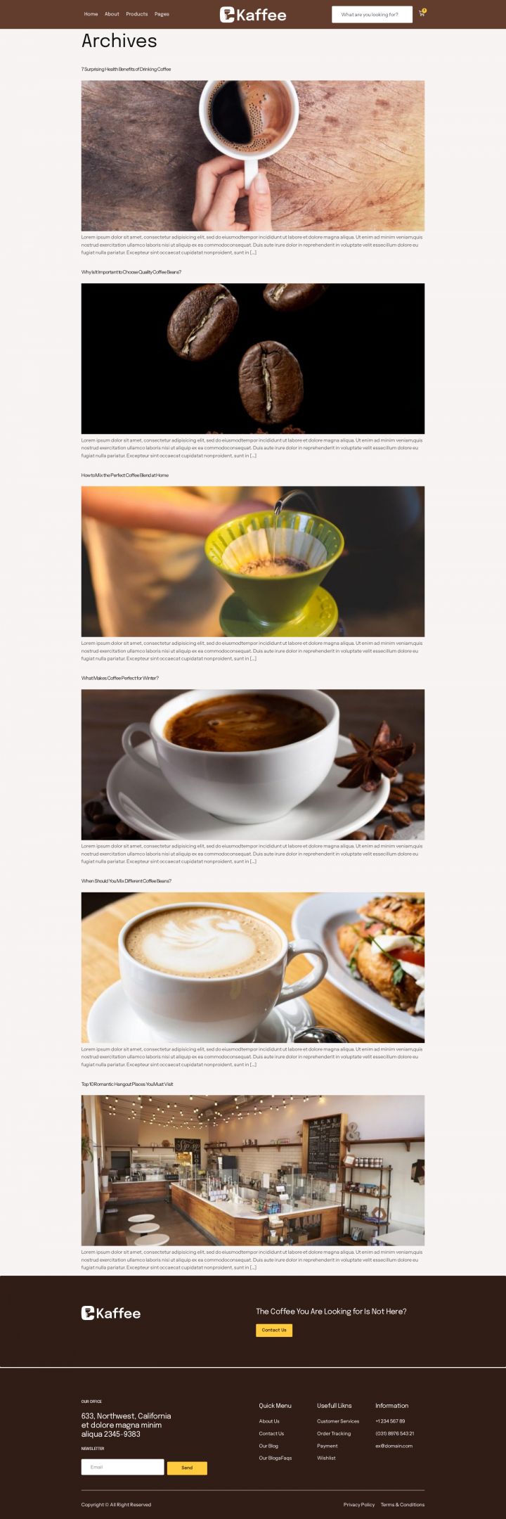 Шаблон ThemeForest Kaffee WordPress шаблон ThemeForest Kaffee