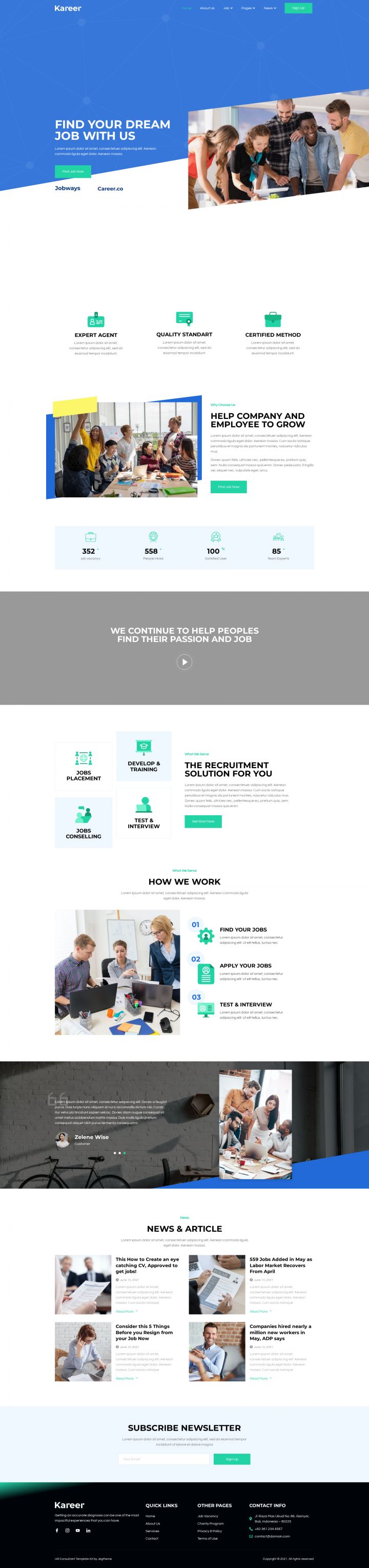WordPress шаблон ThemeForest Kareer