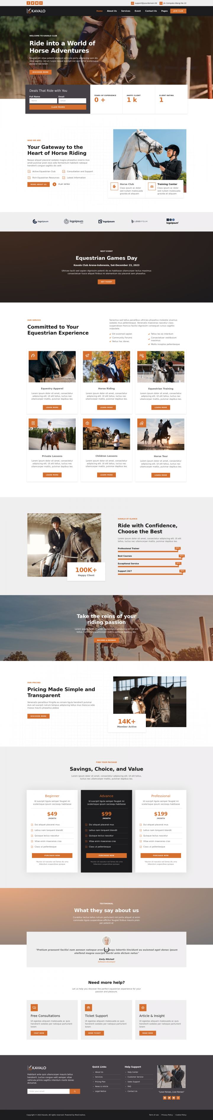 WordPress шаблон ThemeForest Kavalo