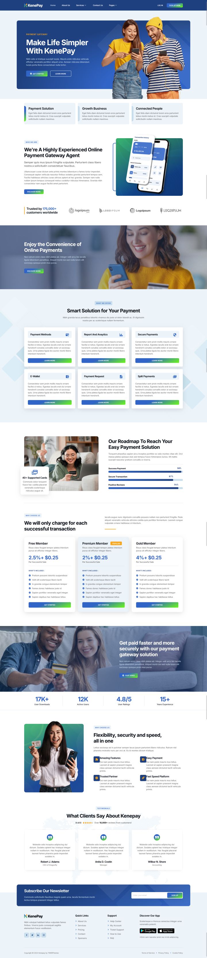 WordPress шаблон ThemeForest Kenepay