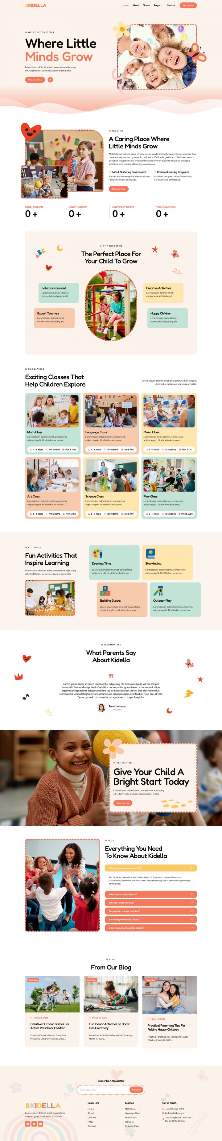 Шаблон ThemeForest Kidella WordPress шаблон ThemeForest Kidella