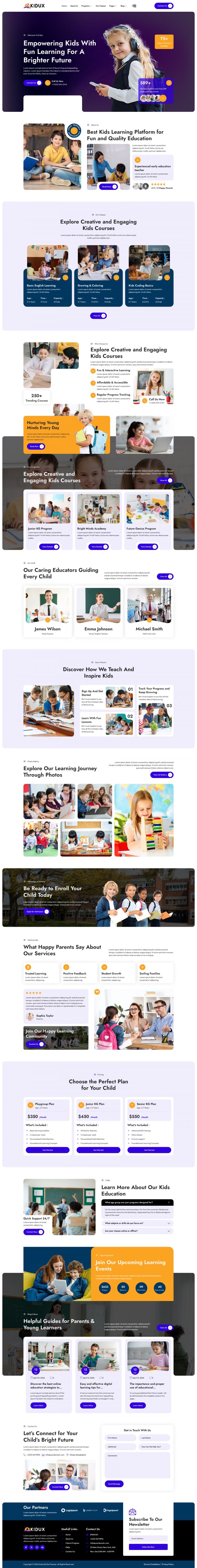 WordPress шаблон ThemeForest Kidux