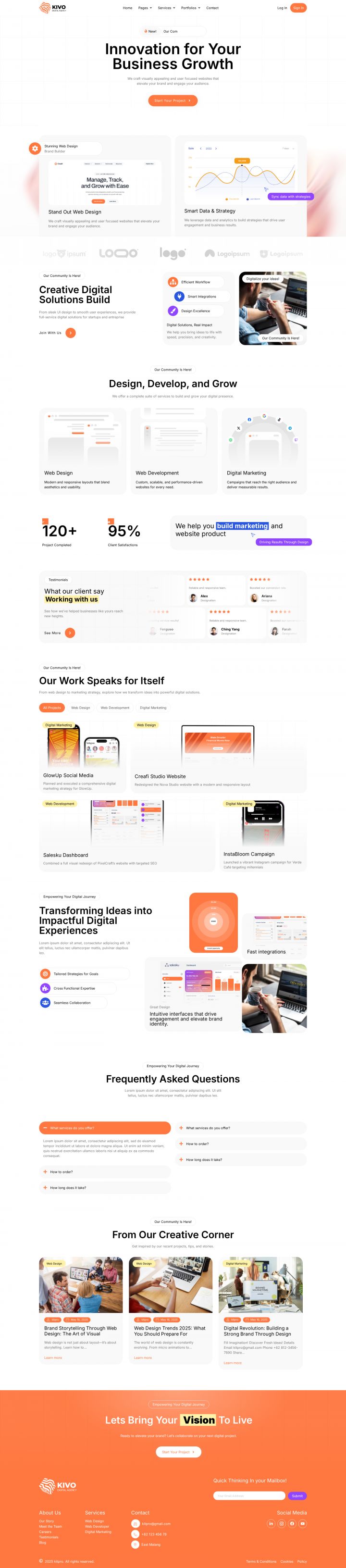 WordPress шаблон ThemeForest Kivo