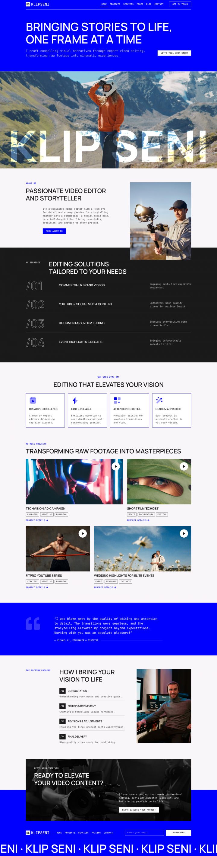 WordPress шаблон ThemeForest KlipSeni