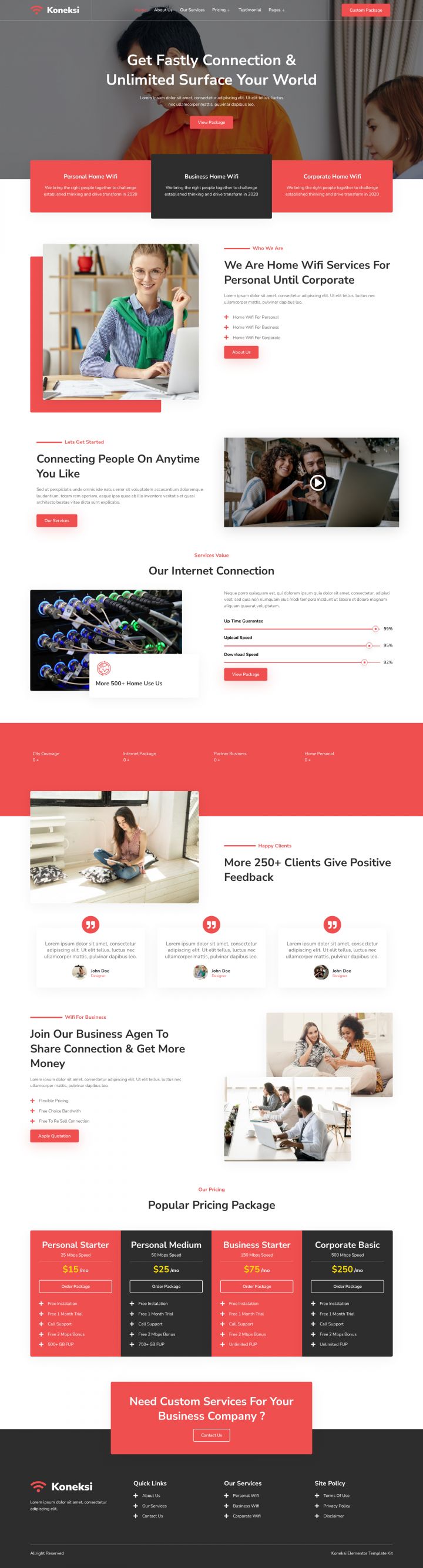 WordPress шаблон ThemeForest Koneksi