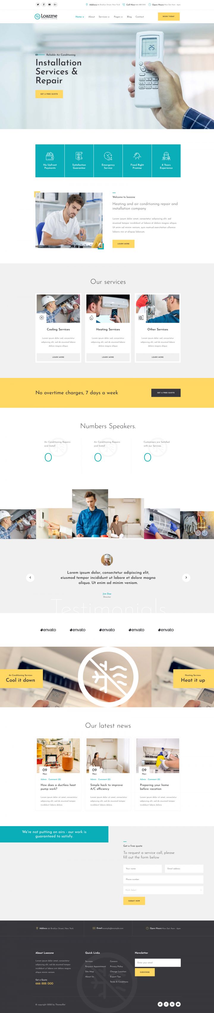 WordPress шаблон ThemeForest Loazzne