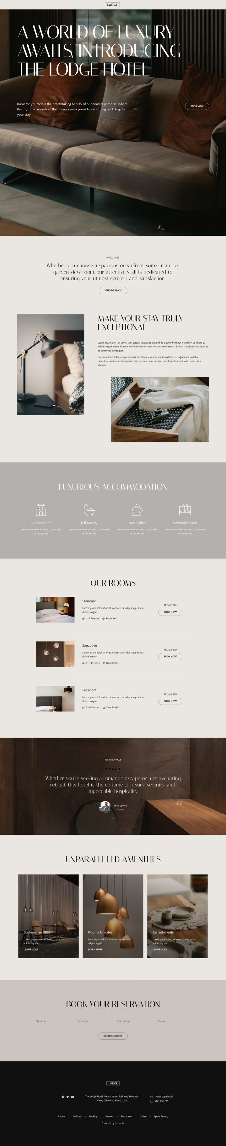 WordPress шаблон ThemeForest Lodge