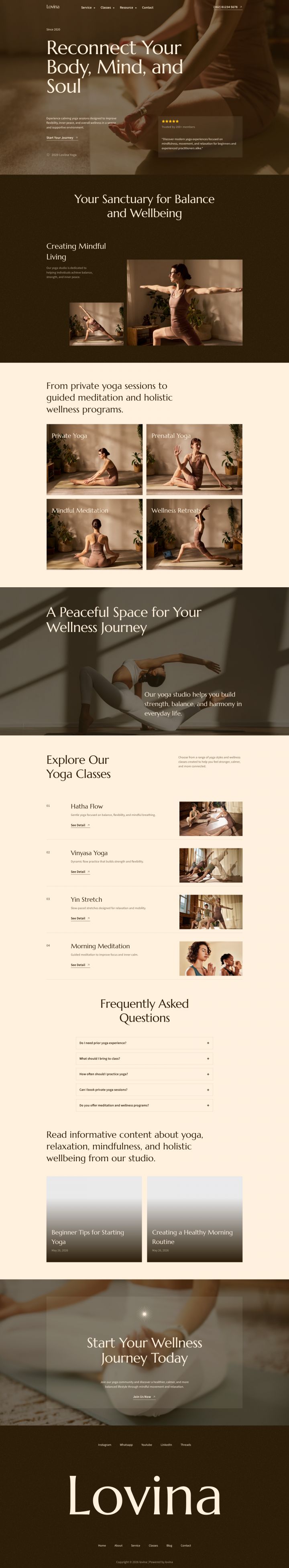 WordPress шаблон ThemeForest Lovina