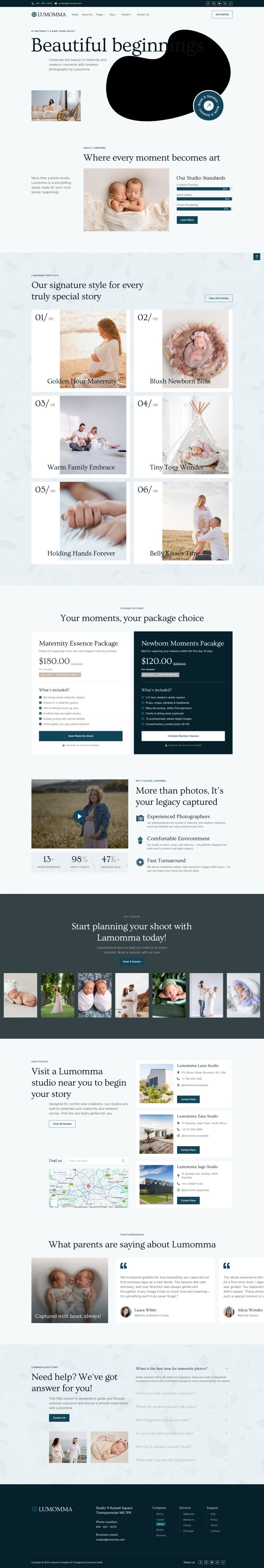 WordPress шаблон ThemeForest Lumomma