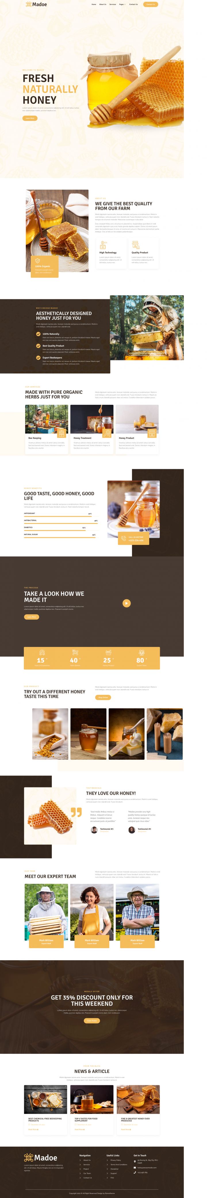 WordPress шаблон ThemeForest Madoe