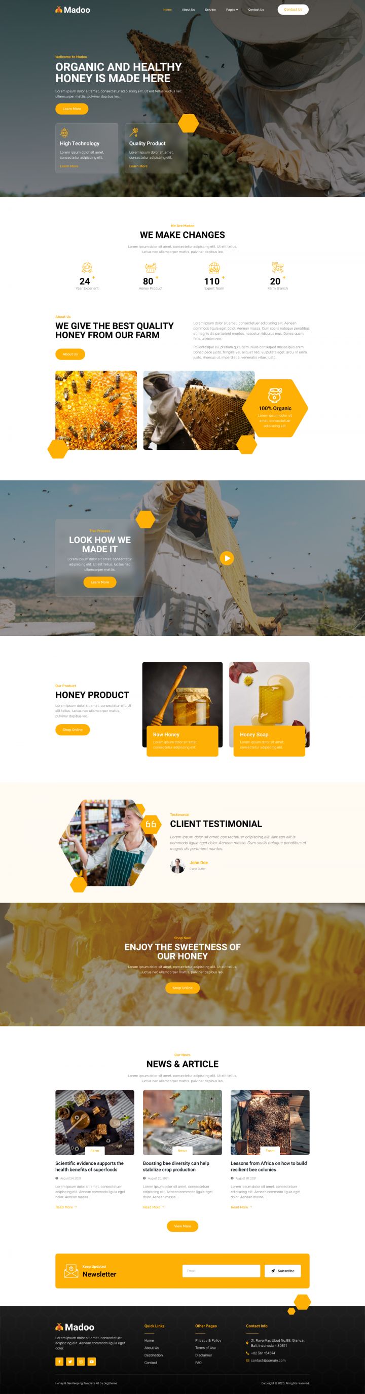 WordPress шаблон ThemeForest Madoo