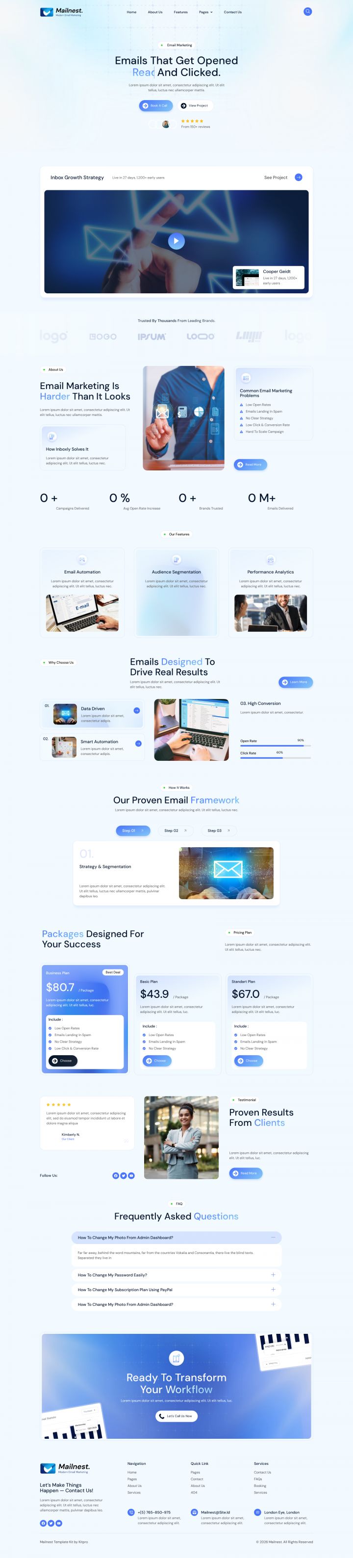 WordPress шаблон ThemeForest Mailnest