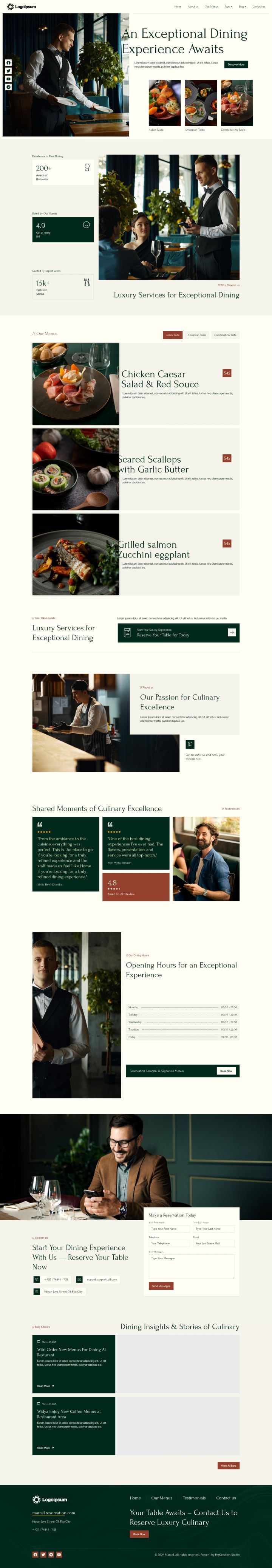 WordPress шаблон ThemeForest Marcel