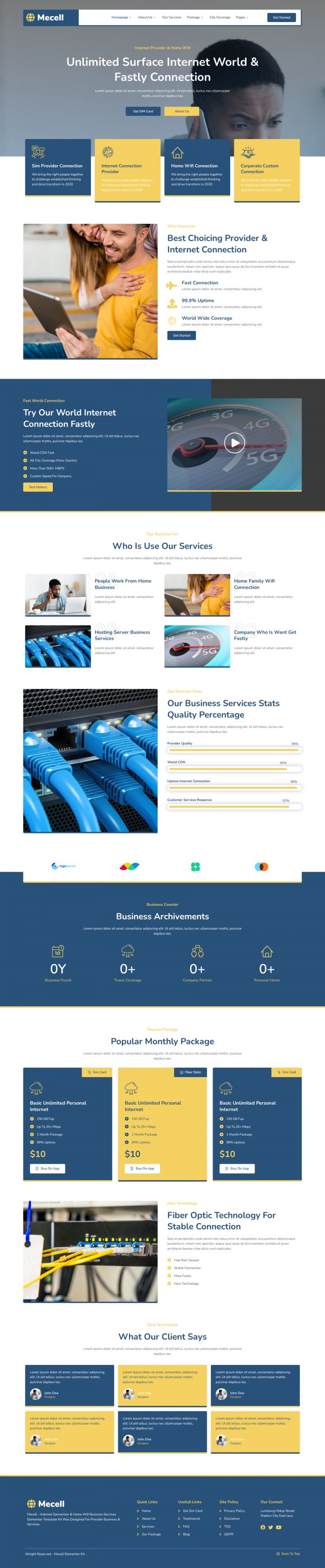 WordPress шаблон ThemeForest Mecell