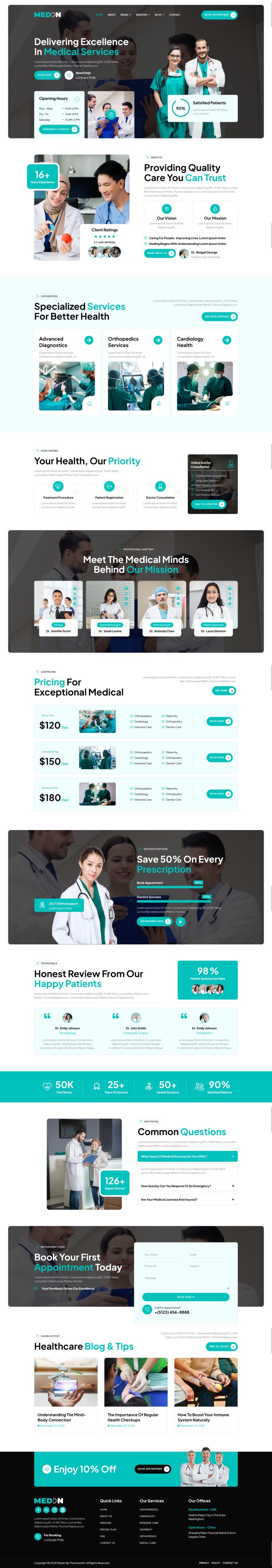 WordPress шаблон ThemeForest Meden