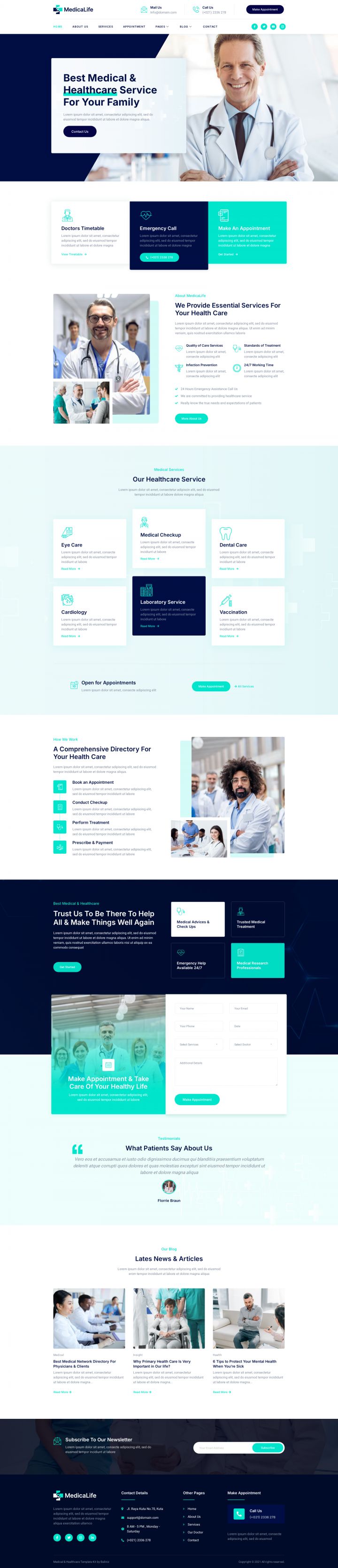 WordPress шаблон ThemeForest MedicaLife