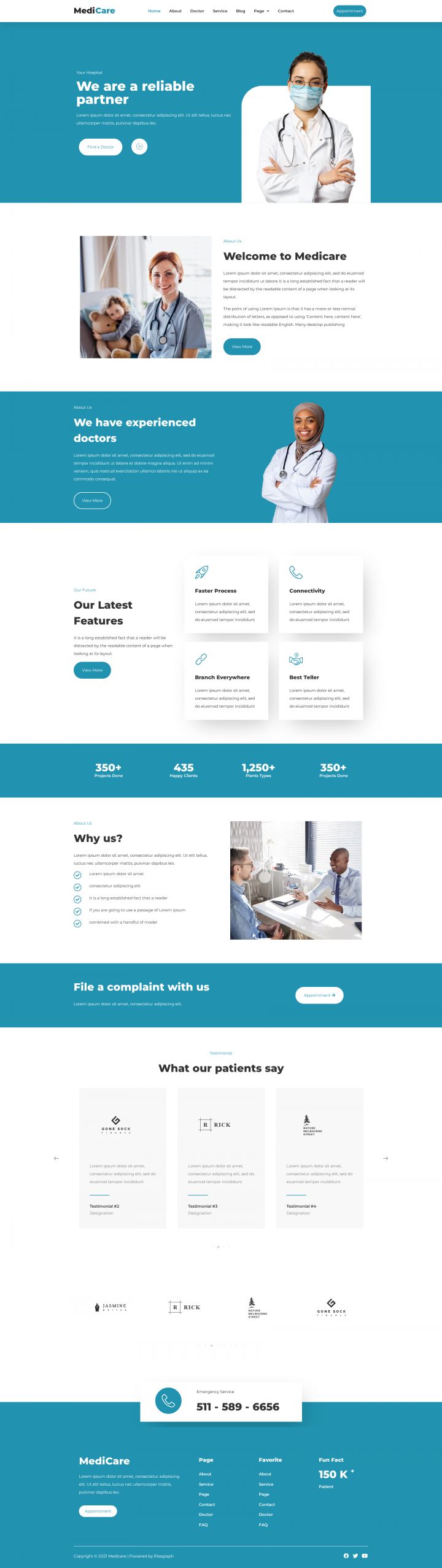 WordPress шаблон ThemeForest MediCare