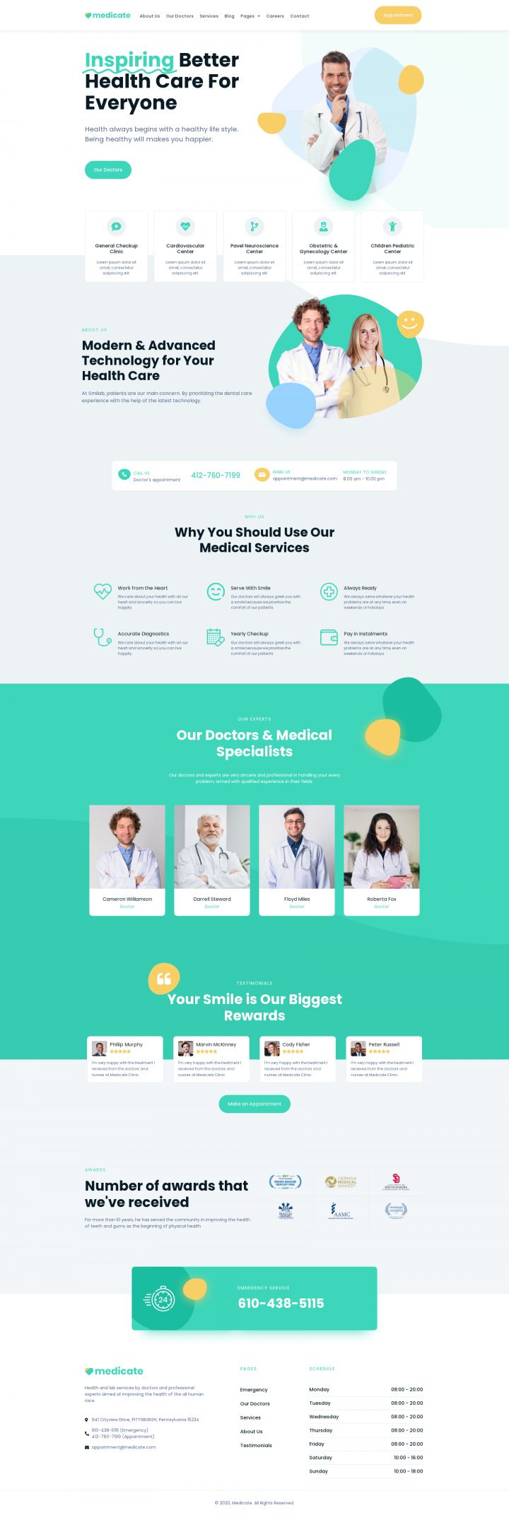 WordPress шаблон ThemeForest Medicate