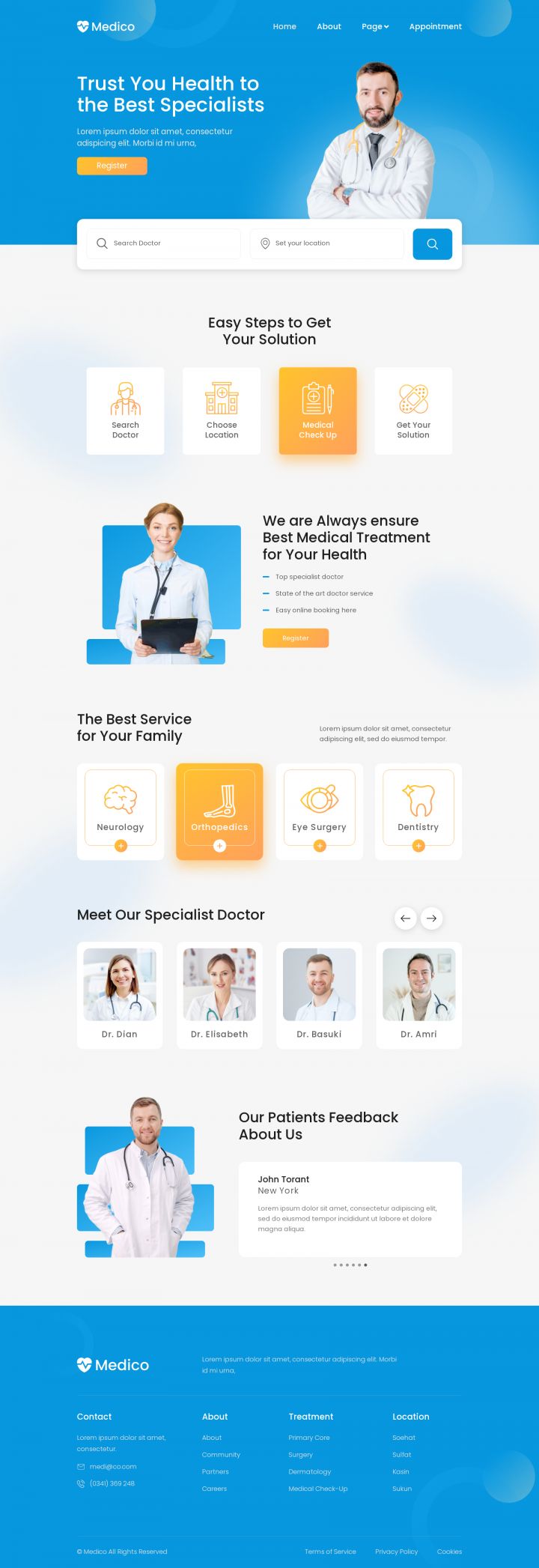WordPress шаблон ThemeForest Medico
