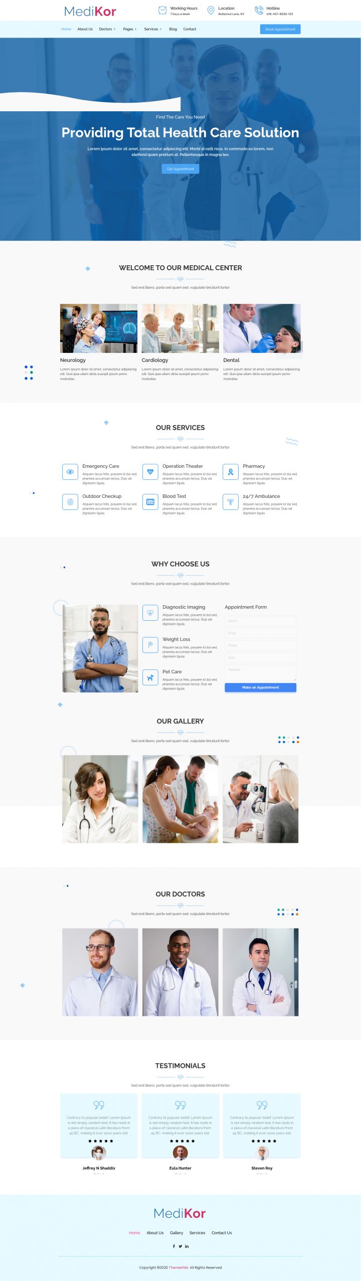 WordPress шаблон ThemeForest Medikor