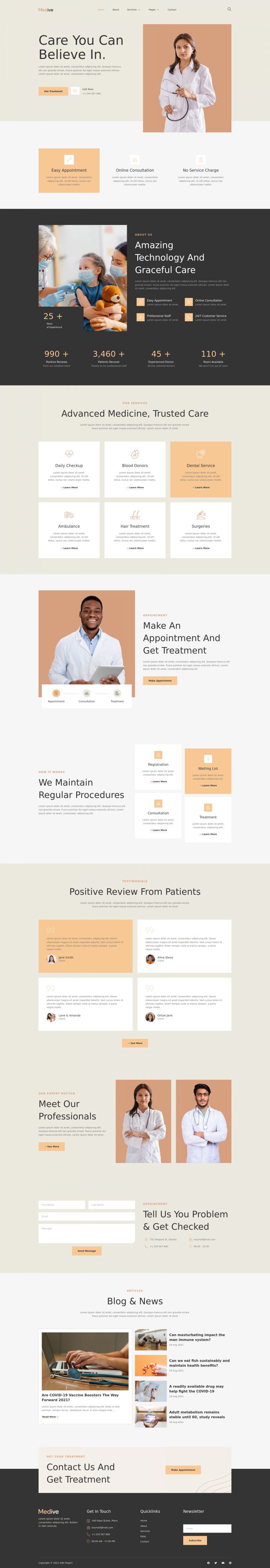 WordPress шаблон ThemeForest Medive