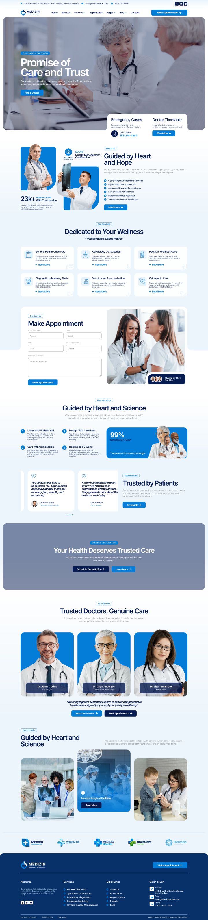 Шаблон ThemeForest Medizin WordPress шаблон ThemeForest Medizin