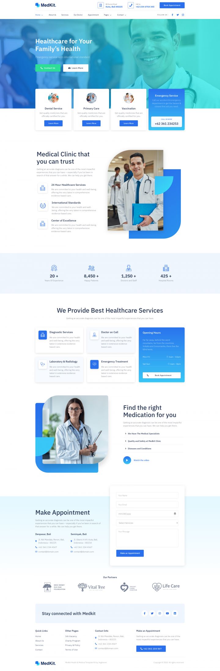 WordPress шаблон ThemeForest MedKit