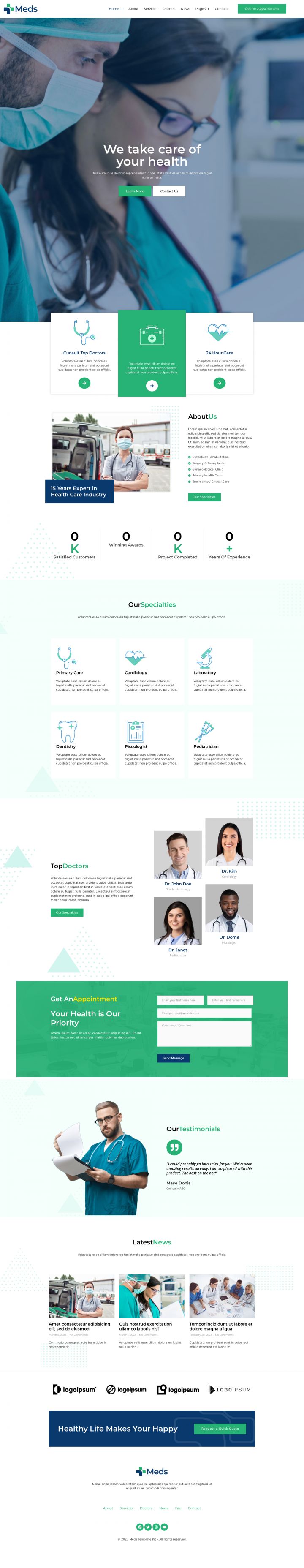 WordPress шаблон ThemeForest Meds