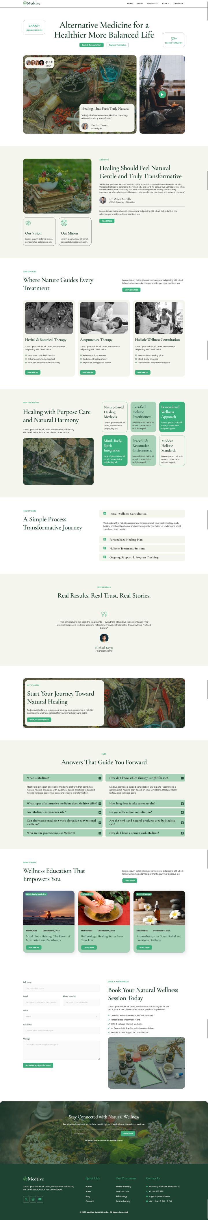WordPress шаблон ThemeForest Medtive