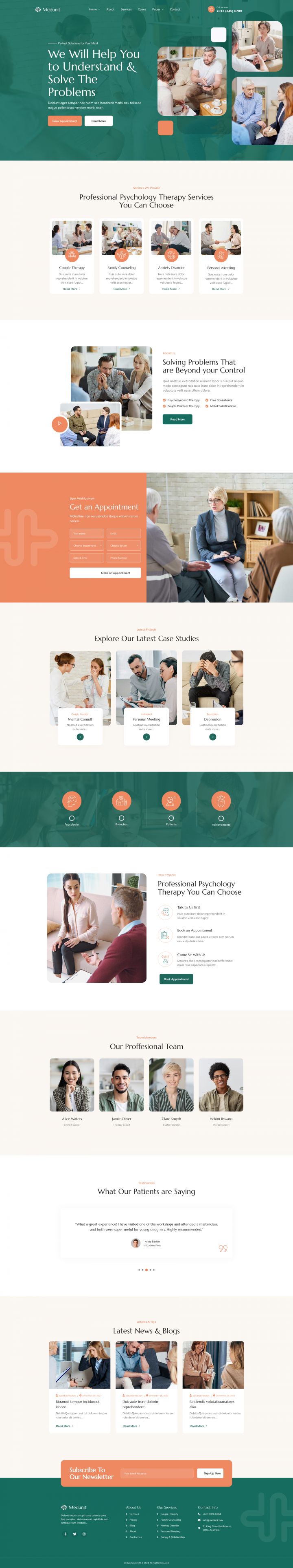 WordPress шаблон ThemeForest Medunit