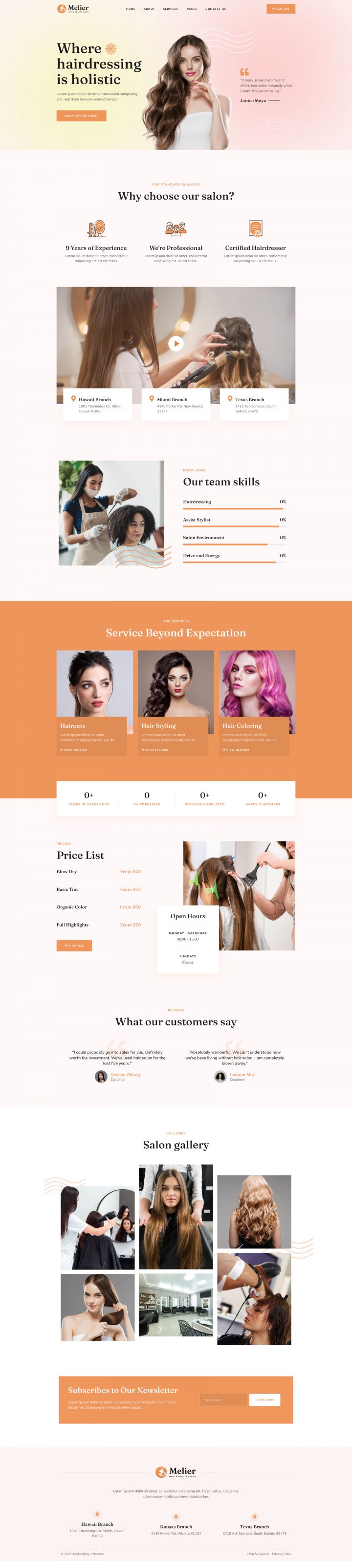 WordPress шаблон ThemeForest Melier