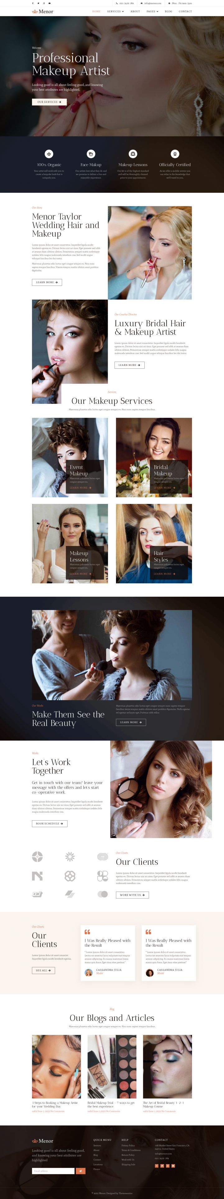 WordPress шаблон ThemeForest Menor