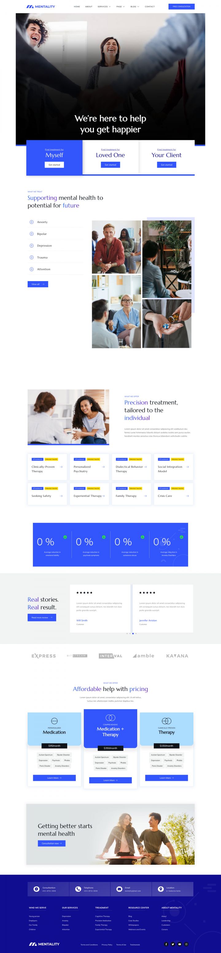 WordPress шаблон ThemeForest Mentality