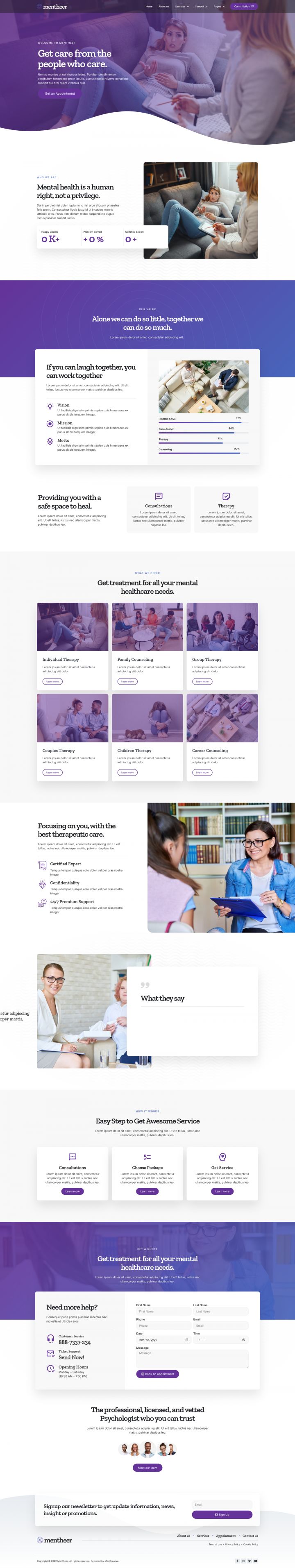 WordPress шаблон ThemeForest Mentheer