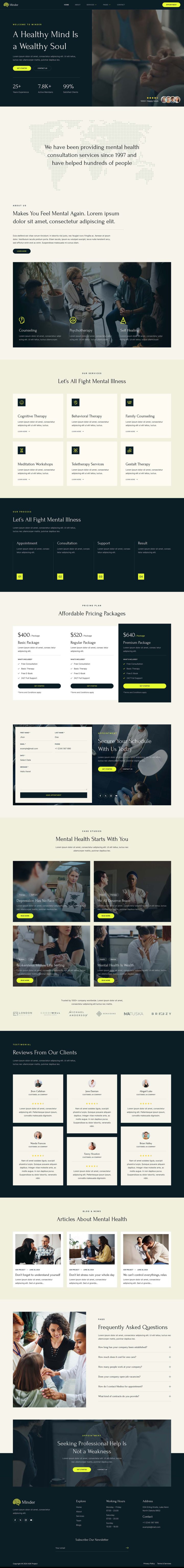 WordPress шаблон ThemeForest Minder